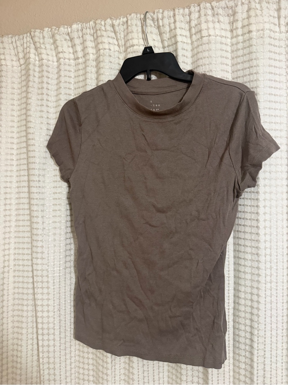 a new day Brown Crewneck Short Sleeve Tee